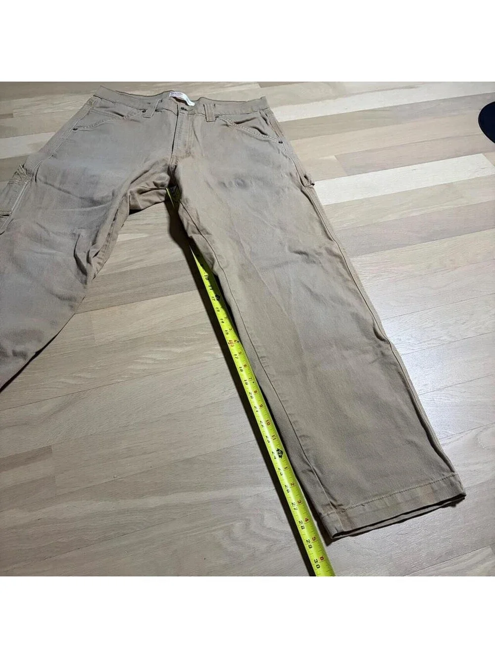 y2k 2000s levi’s skater utility workwear relaxed carpenter pants tan Sz 34x32